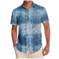 thumbnail image 2 of Yaoyar 2026 Summer Men's Fashion Hawaiian Shirts Short Sleeve Loose Button Down Collared Beach Vacation Shirts, 2 of 6