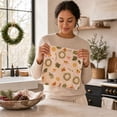 thumbnail image 4 of EWASWON Christmas Decoration Clearance, Christmas Printed Paper Towels Roll Disposable Tear Away Kitchen Cleaning Cloths Xmas Holiday Decorative Towel For Home Kitchen, 4 of 7