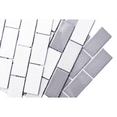thumbnail image 4 of The Tile Life Metro Multicolor Glossy Porcelain Subway Mosaic Wall Tile, 12 x 12 in, 10-Piece, 4 of 12