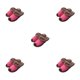 thumbnail image 2 of Qarigey Zapatillas de casa Suministros de invierno Zapato cálido Impermeable Base gruesa Zapatos de fondo Hombre Mujer Rosa roja 25 (35-36) Type2 NO2, 2 of 6