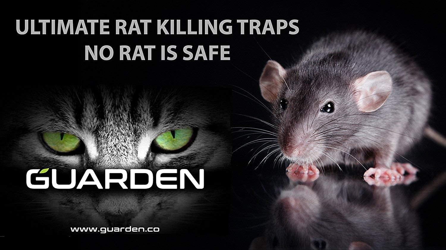Details about   6Pack Large Rat Traps  Big Reusable Snap Traps Mouse Killer Easy to Bait and Set 