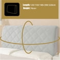 thumbnail image 5 of High-Quality Thickened Velvet Headboard Cover, Quilted Bed Head Slipcover, Washable Bedroom Decor, for Standard & King Size Double Beds, 5 of 6