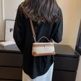 thumbnail image 3 of LNGOOR Fashion Canvas Patchwork Crossbody Bags Portable Bucket Box Handbag Ladies‘ Commuter Phone Storage Shoulder Bag Versatile Simple, 3 of 7