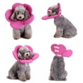 thumbnail image 6 of ShengShi Pet Flower Elizabethan Recovery Collar For Dog Cat Soft Cone Anti-bite E-Collar(Rose Red M), 6 of 8