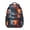 Basketball and Fire, variant on Basketball and Hoop Wooden Pattern Backpack for School, Cute School Bag with Adjustable Shoulder Straps and Padded Back, 15.3"x11"x6.7"