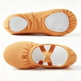 thumbnail image 6 of Otqutp Ballet Shoes for Teen Girls Stretch Yoga Canvas Dance Slippers Split Sole for Kids Breathable Soft Bottom Shoes, 6 of 7