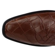 Ferrini Mens American Alligator Square Toe Western Cowboy Boots Mid Calf