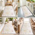 thumbnail image 4 of Runner Rug for Bedroom Hallway, Colorful Flower Country Floral Kitchen Runner Rugs Area Rug 2x6ft, Wildflower Watercolor Washable Soft Floor Carpet for Entryway Stair, 4 of 9