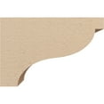 thumbnail image 3 of 4"W x 12"D x 8"H Classic Garner Rough Cedar Woodgrain TimberThane Corbel, Primed Tan, 3 of 6