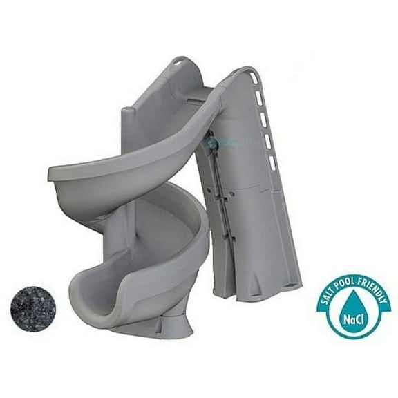S.R.Smith heliX2 640-209-58124 Pool Twist Slide, Gray Granite for Swimming Pools