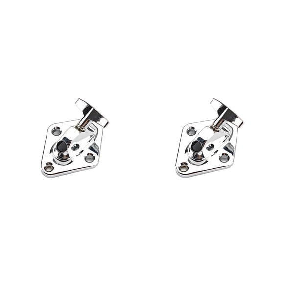 Eigraketly Drum Leg Base Smooth Surface Guitar Brackets Screw Holes with Musical Percussion Bottom Mount Base Accessories Part Como se muestra 2piezas