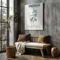 thumbnail image 5 of Indigo Botanical Canvas Wall Art &ndash; Minimalist Blue Flower Print, 5 of 10