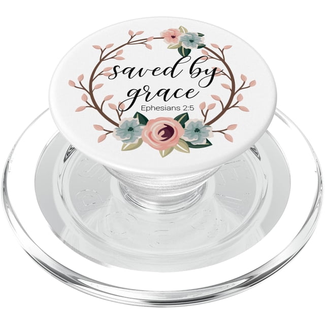 PopSockets PopGrip para MagSafe, diseño floral de la Biblia cristiana