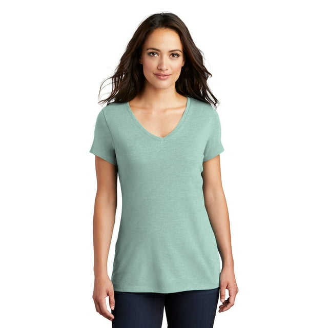 District Women's Perfect Tri VNeck T-Shirt - DM1350L