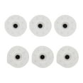 thumbnail image 4 of 6pcs Toilet Seat Mounting Hardware Replacement 6mm Threaded Plastic Nut Washers Simple Installation for Hinges Stability, 4 of 8