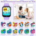 thumbnail image 2 of Reloj inteligente Luyiilo para niños con 26 juegos de rompecabezas, cámara HD, color morado, 2 of 7
