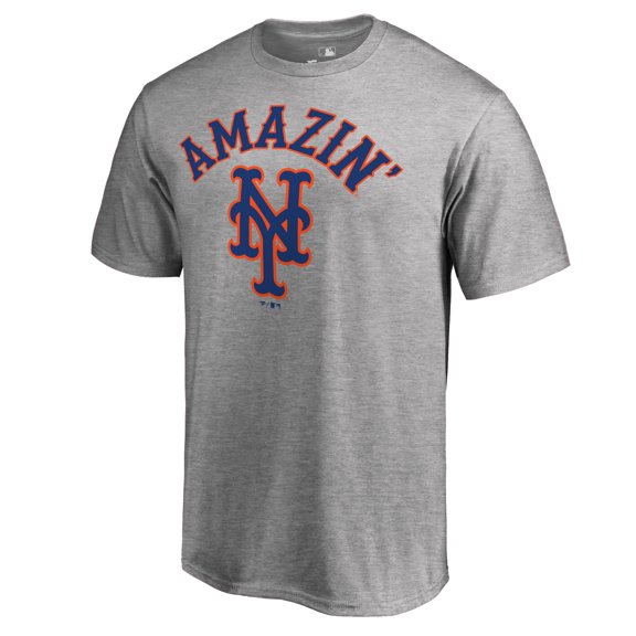 Men's Ash New York Mets Amazin Hometown T-Shirt