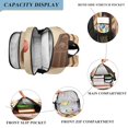 thumbnail image 3 of FORMRS Unisex School Backpack 17" Student Travel Bag with Laptop Compartment, Brown Cakes, 3 of 7