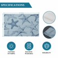 thumbnail image 6 of Navy Blue Starfish Placemats Set of 4, Coastal Ocean Summer Sea Nautical Placemats for Dining Table, Place Mats for Kitchen Tabletop, Waterproof Wipeable Dining Table Mats Set, 6 of 9