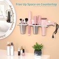 thumbnail image 6 of NIUBEE Hair Tool Organizer Acrylic Hair Dryer Holder Wall Mount, White Acrylic Hot Tool Holder with 2Cups, Hair Styling Accessories Storage Organizer for Blow Dryer, Curling Wand, Hair Straighteners, 6 of 7