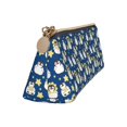 thumbnail image 2 of Xecao Star Penguin Print Leather Pencil Case -Stationery Bag Pen Holder for Work & Office, 2 of 5