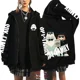 thumbnail image 3 of Sudaderas con capucha con cremallera y estampado para mujer, ropa de calle Harajuku, sudaderas de lana Y2K para mujer, cárdigan de manga larga informal Suelto, 3 of 5
