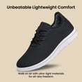thumbnail image 3 of vibdiv Mens Shoes Non Slip Running Walking Shoes Lightweight Breathable Shoes Workout Gym Shoes Black Size 10, 3 of 6