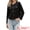 Black, variant on Women's Faux Suede Long Sleeve Snap Button Collarless Jacket XS Brown