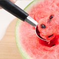 thumbnail image 4 of Cuchara de doble cara para melón y fruta, cortador de cuchara de acero inoxidable 2 en 1 de 18cm, 2pacs brillar Electrónica, 4 of 5