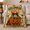 For You Pumpkin, variant on Halloween Hugs Pumpkin with Ghosts and Candy, Cheerful Vintage Style for Halloween Lovers, Cozy Sweet Treat Quote, Flannel Blanket for Playroom and Bedroom, Halloween Gift and Spooky Home Decor