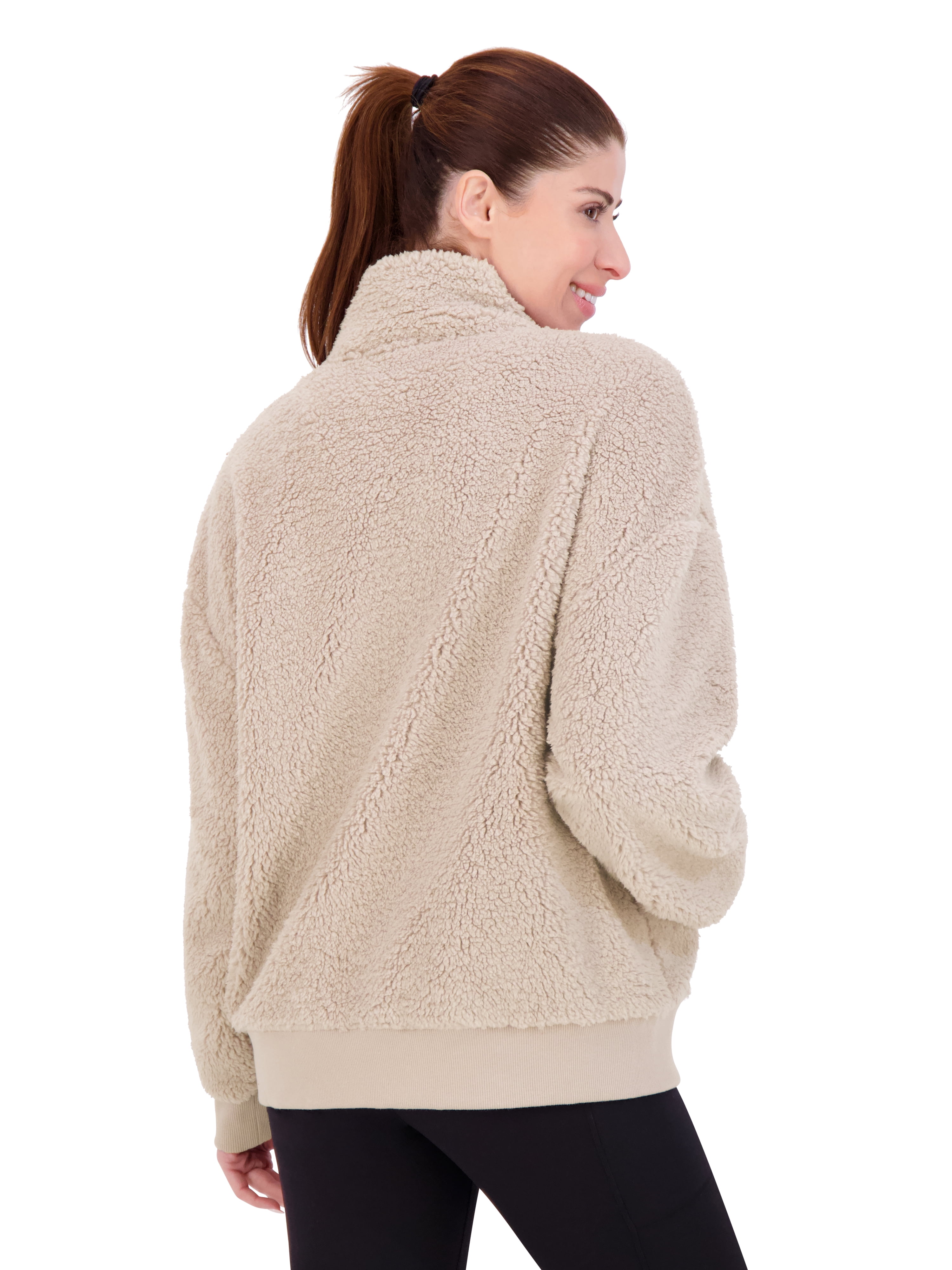 Reebok Women's and Women's Plus Size Achiever Sherpa Jacket, Sizes XS-4X
