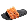 thumbnail image 1 of asdoklhq Slip On Shoes for Women, Women Ankle Strap Lace Summer Slide Sandals Flats Flip-Flops Shose, 1 of 5