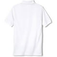 thumbnail image 2 of Educated Uniforms Boys 4-20 Short Sleeve Pique Polo Shirt(White 14/16), 2 of 5