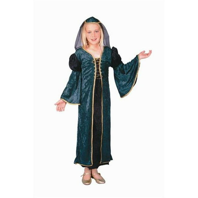 Green Velvet Juliet Costume - Size Child-Medium