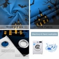thumbnail image 2 of Fsddascl Halloween Blackout Curtains for Bedroom/Living Room, Thermal Insulated Kitchen Curtains, Castle Pumpkin Witch Bat Blue Black Grommet Darkening Window Treatment Drapes 52"x63"x2, 2 of 6