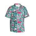 thumbnail image 2 of Daiia Excavator Hawaiian Shirt for Men Gentle Cotton Regular Short Sleeve Casual-Large, 2 of 9