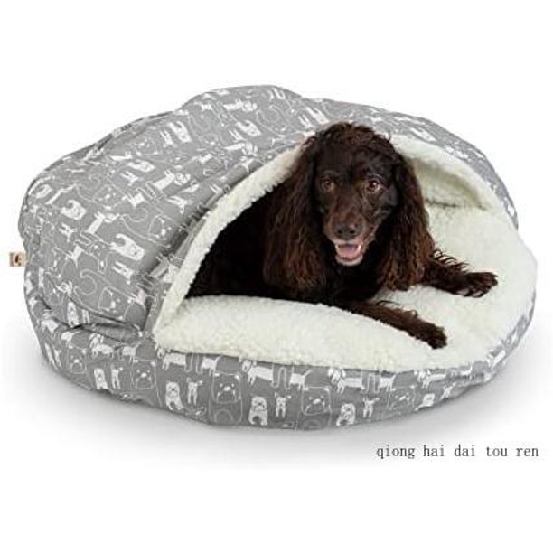 Luxury Cozy Cave Pet Bed, Wag Collection, Extra Large Pedigree Storm