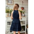 thumbnail image 4 of Arshiner Girls Dress Kids Halter Sleeveless Elegant Flowy Summer Casual A-Line Dress, 4 of 7