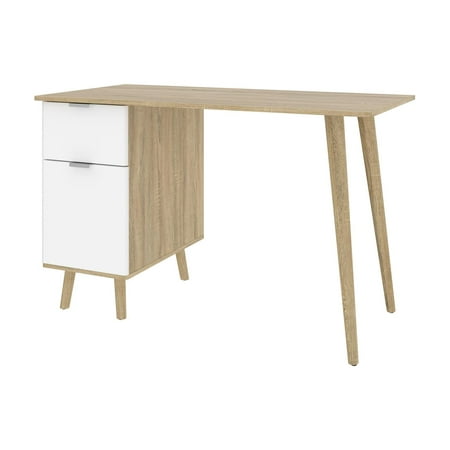 UPC: 0063753067270 | Bestar Procyon 48W Small Computer Desk in modern oak & uv white
