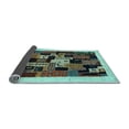 thumbnail image 2 of Ahgly Company Indoor Square Abstract Light Blue Contemporary Area Rugs, 6' Square, 2 of 4