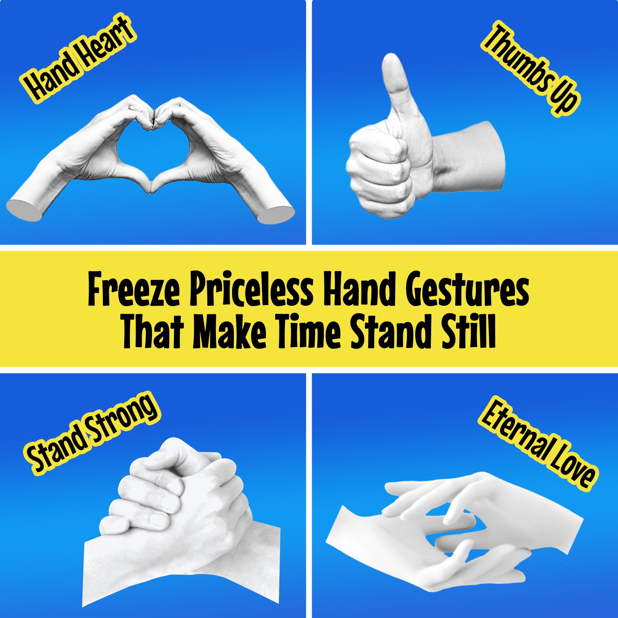(3 pack) 5-Minute Crafts - Hand Plaster Making Kit for Kids Ages 6+ as Seen on Social Media