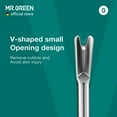 thumbnail image 5 of MR.GREEN Cuticle Pusher Dead Skin Remover Stainless Steel Manicure Tools Professional Cuticle Trimmer Nail Polish Peeler Scraper, 5 of 8