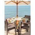 thumbnail image 2 of Outdoor Tablecloth with Umbrella Hole and Zipper, Thanksgiving Fall Square Table Cloth 54x54 Inch Waterproof Tablecloth, Maple Leaf Pumpkins Green Orange Picnic Table Cover for Patio Camping, 2 of 7