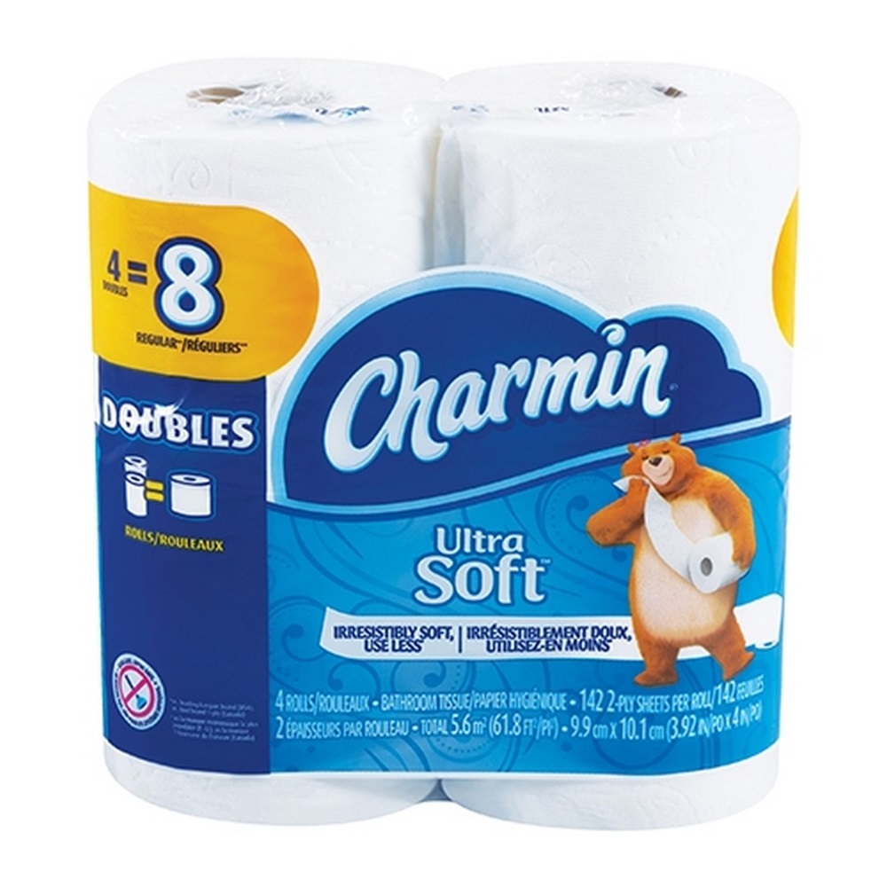 Charmin 2-Ply Toilet Paper 3 9/10 x 4 Sheet (142 Sheet/Roll(48 Roll/Case)