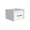 White, variant on Boa Floating Nightstand, Wall-Mounted Single Drawer Design with Handle White