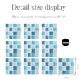 30 Pieces Peel and Stick Self Adhesive Bathroom Wall Tiles Mosaic Tile ...