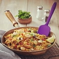 thumbnail image 4 of Flat Spatula & Spoon Spatula 11.2in 600°F Heat Resistant Silicone Bowl Scraper, Flexible Rubber Kitchen Cooking Mixing Utensil with Upgraded Non-Stick Surface, 4 of 7