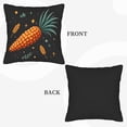 thumbnail image 6 of Set of 2 Decorative Throw Pillow Covers 18x18in - Whimsical Pineapple Design with Colorful Stars & Leaves for Couch Bed Car, 6 of 8