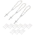thumbnail image 3 of 30Pcs Baptism Rosary Beads Finger Baptism Rosaries Faux Pearls for Baptism Favors Christening Favors Communion Favors, 3 of 5