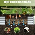 thumbnail image 6 of Domi Galvanized Raised Garden Bed ,Large Metal Planter Box for Growing Vegetables, Fruits, and Flowers Outdoors, Silver Design, 6x3x1ft, 6 of 6